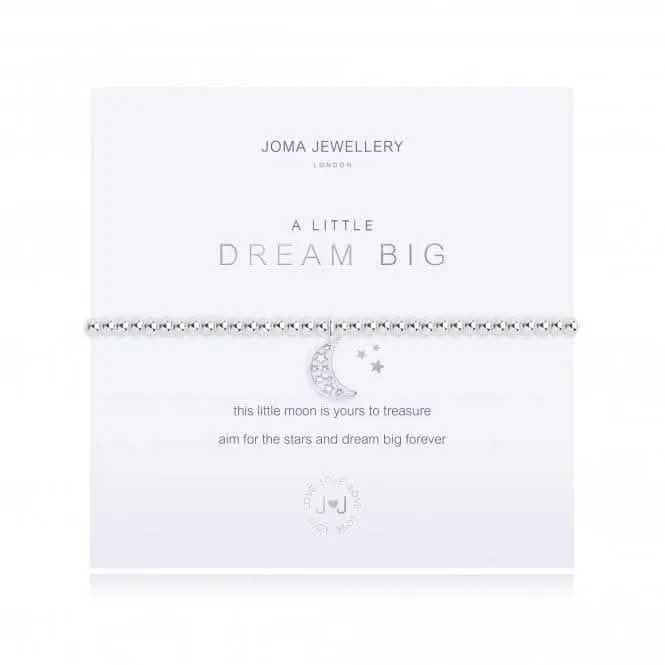 A Little Dream Big Silver 17.5cm Stretch Bracelet 3214
