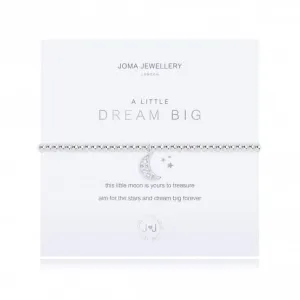 A Little Dream Big Silver 17.5cm Stretch Bracelet 3214