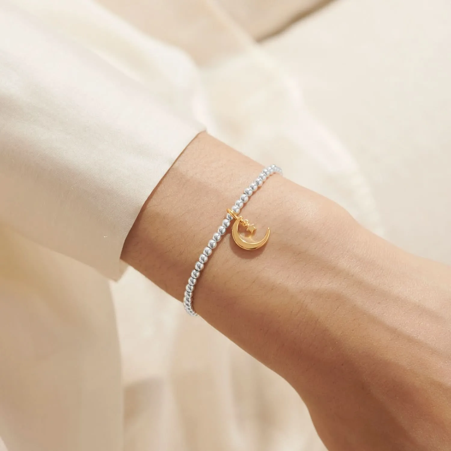 A Little Eid Mubarak Silver & Gold Plated Bracelet 8142