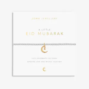 A Little Eid Mubarak Silver & Gold Plated Bracelet 8142