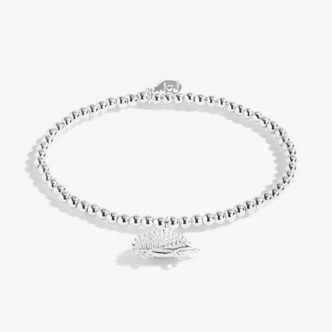 A Little Happy Hedgehog Silver 15.5cm Stretch Bracelet C553