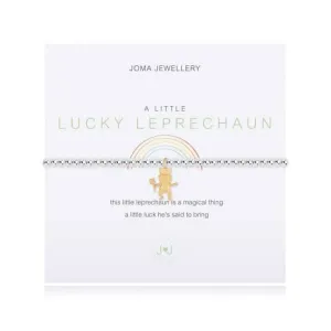 A Little Leprechaun Silver And Yellow Gold 17.5cm Stretch Bracelet 3997