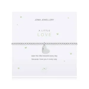 A Little Love Silver 17.5cm Stretch Bracelet 4003