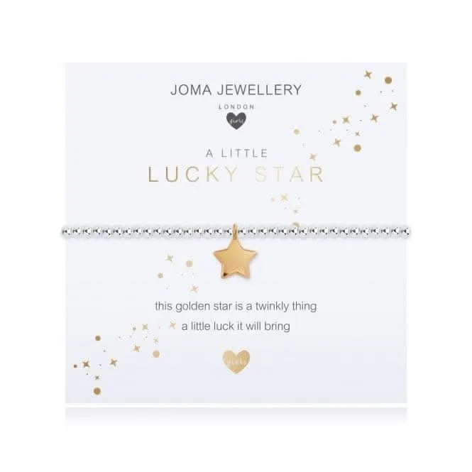 A Little Lucky Star Silver 15.5cm Stretch Bracelet C485
