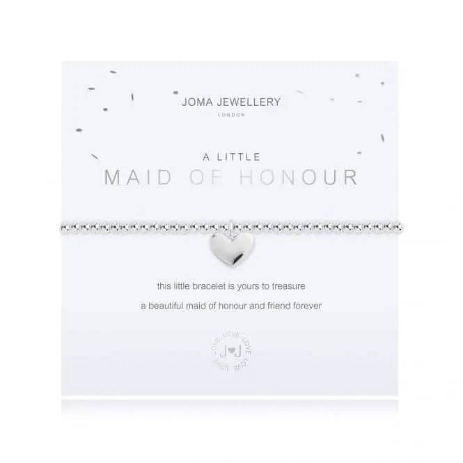 A Little Maid Of Honour Silver 17.5cm Stretch Bracelet 3621
