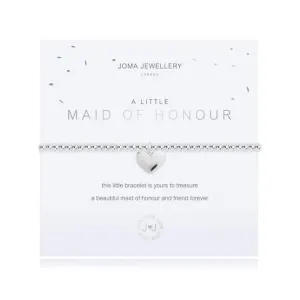 A Little Maid Of Honour Silver 17.5cm Stretch Bracelet 3621
