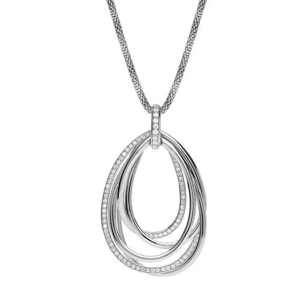 Al Coro 18ct White Gold 0.62ct Diamond Multi Strand Necklace