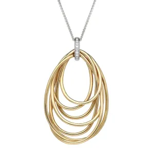 Al Coro Mezzaluna 18ct Rose Gold 0.20ct Diamond Multi Strand Necklace