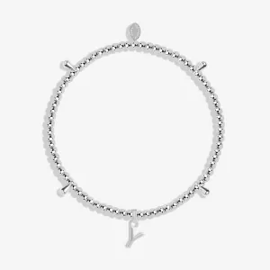 Alphabet A Little Y Silver Plated Bracelet 7766