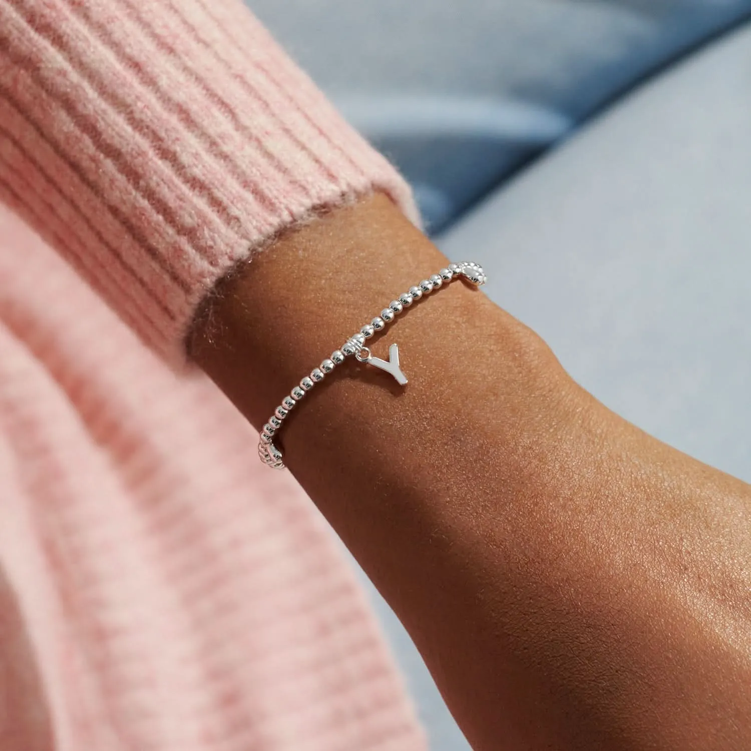Alphabet A Little Y Silver Plated Bracelet 7766