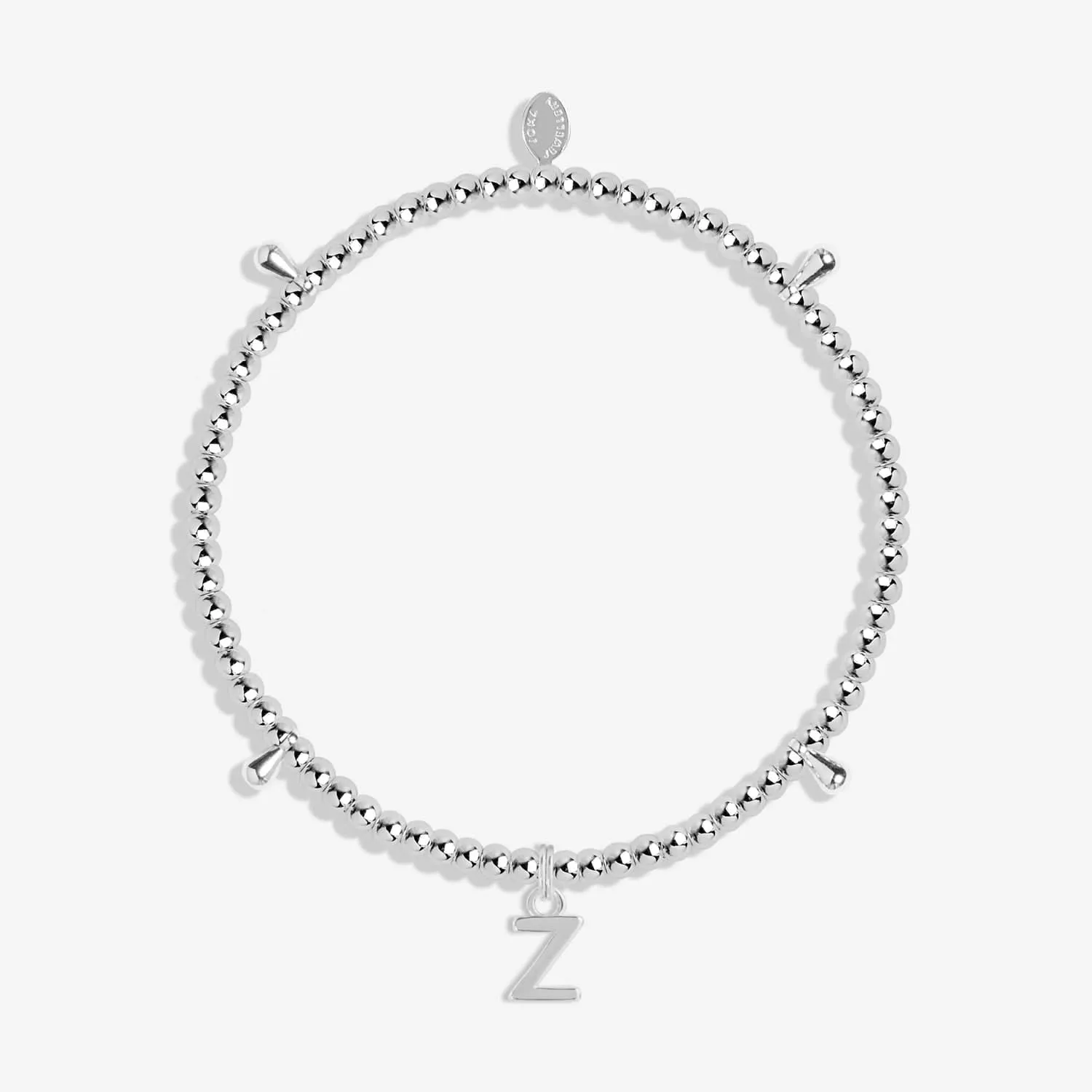 Alphabet A Little Z Silver Plated Bracelet 7767