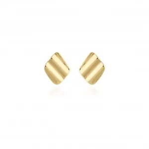 Amara Gold Ripple Earrings Gold Earrings 4468