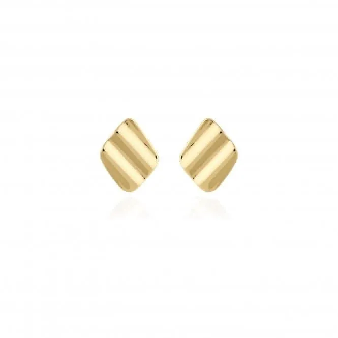 Amara Gold Ripple Earrings Gold Earrings 4468