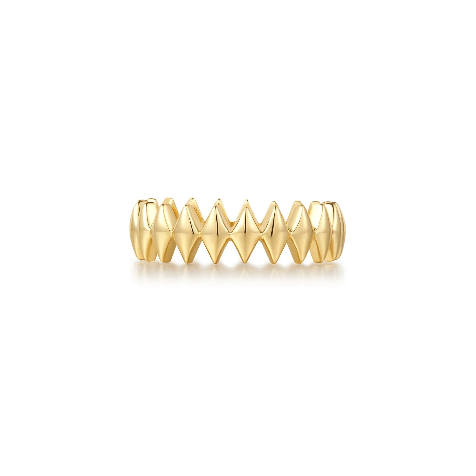 Ania Haie Gold Half Pave Sparkle Ring R061-04G