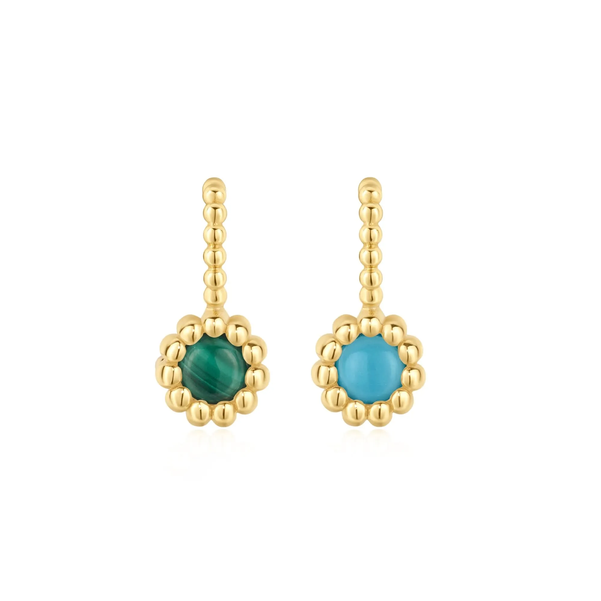 Ania Haie Gold Malachite Turquoise Charm NC060-10G