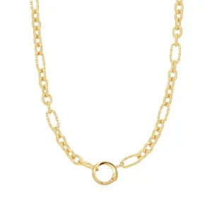 Ania Haie Gold Mixed Link Charm Chain Connector Necklace N048-03G