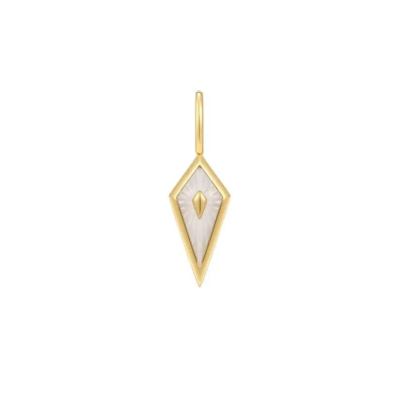 Ania Haie Gold Mother Of Pearl Kite Charm NC048-25G