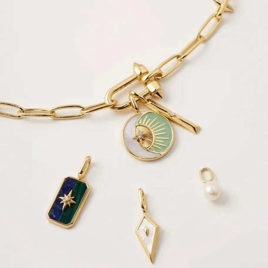 Ania Haie Gold Mother Of Pearl Kite Charm NC048-25G