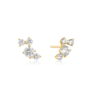 Ania Haie Gold Pav Climber Stud Earrings E058-09G