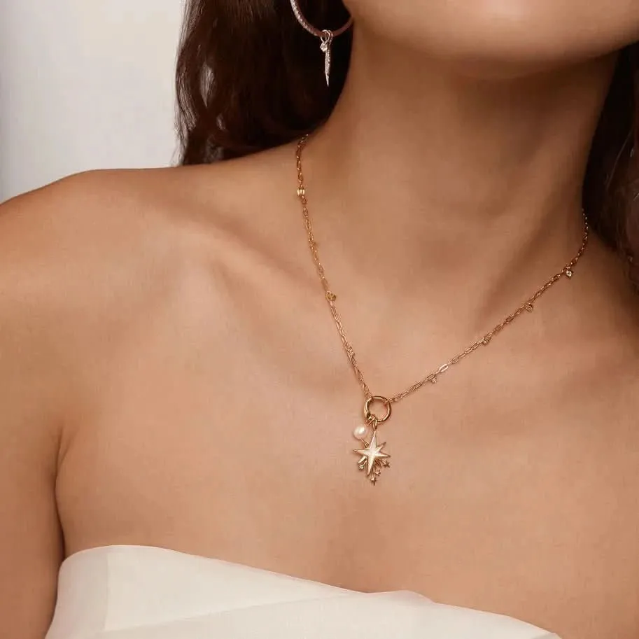 Ania Haie Gold Shimmer Chain Charm Connector Necklace N052-07G