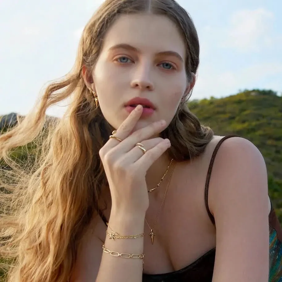 Ania Haie Gold Spike Chain Bracelet B053-01G