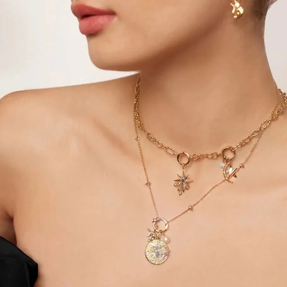 Ania Haie Gold Star Chain Charm Connector Necklace N052-04G