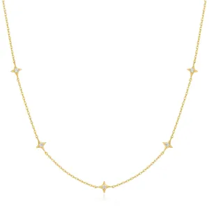 Ania Haie Gold Stars Station Necklace N061-04G