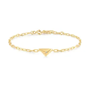 Ania Haie Gold Triangle Kiss Bracelet B059-01G