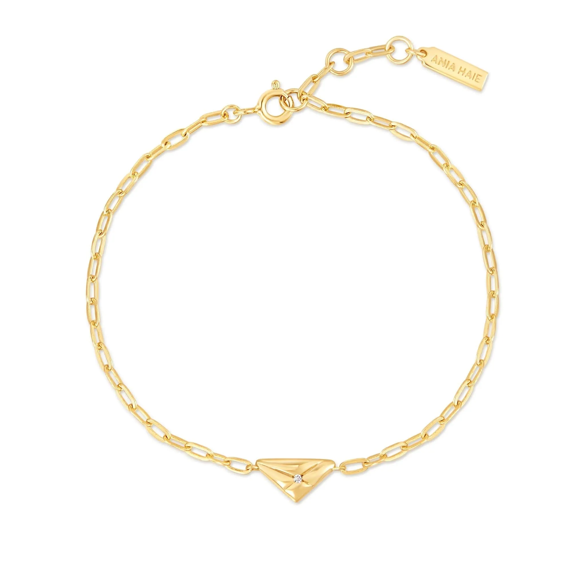 Ania Haie Gold Triangle Kiss Bracelet B059-01G