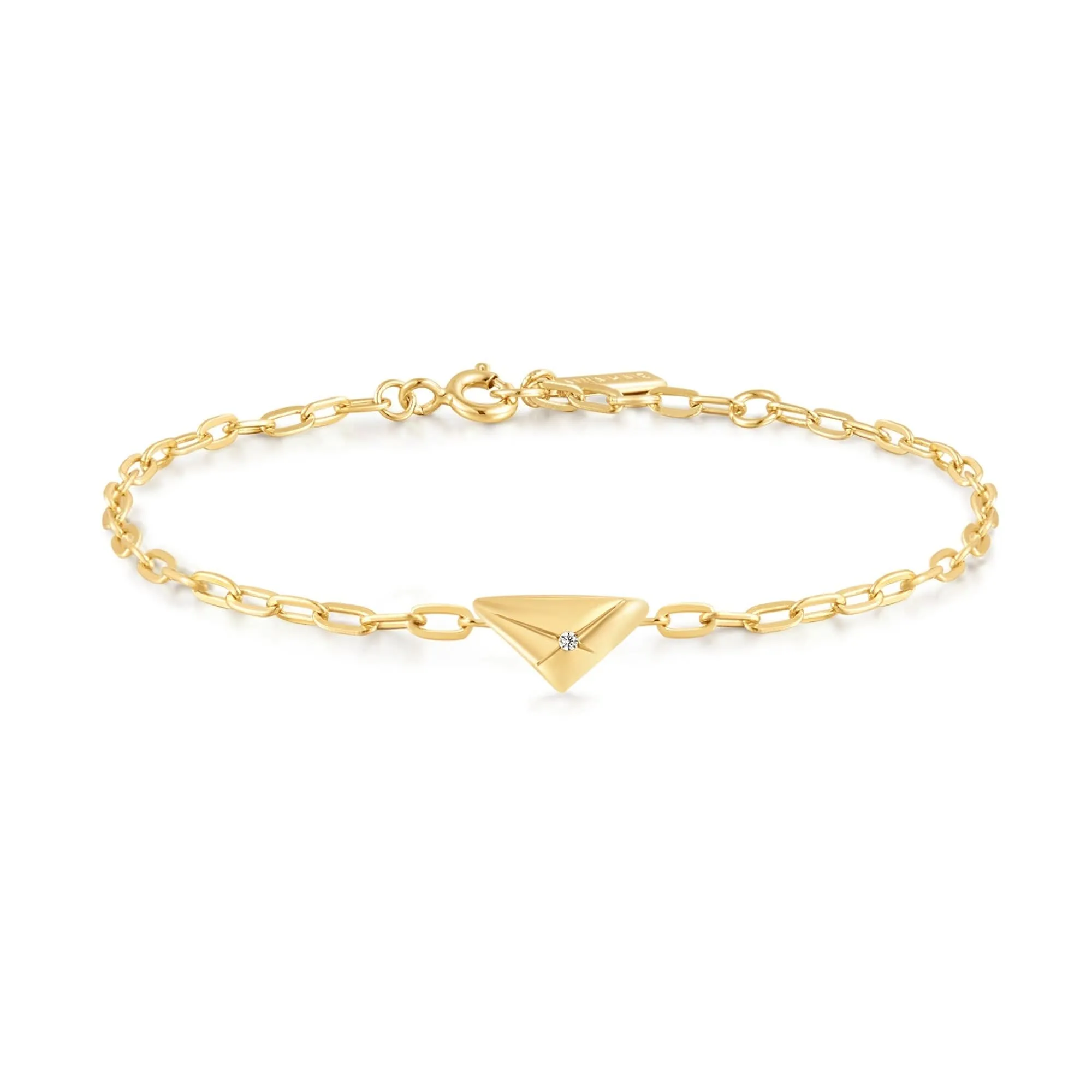 Ania Haie Gold Triangle Kiss Bracelet B059-01G