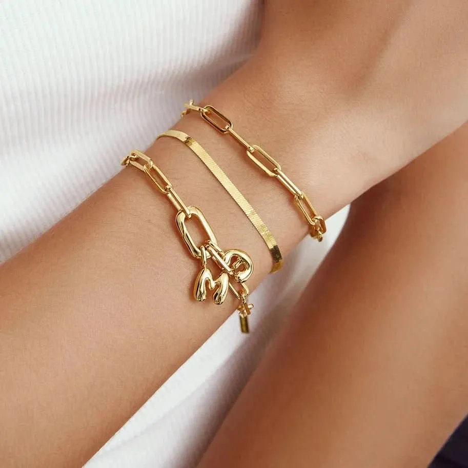 Ania Haie Silver Linked Chunky Bracelet B060-02H