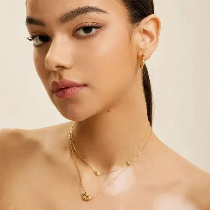 Ania Haie Silver Twisted Wave Hoop Earrings E050-03H