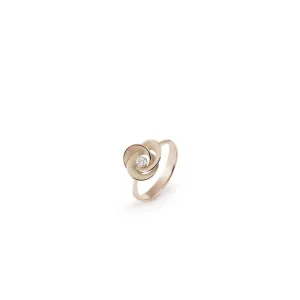 Annamaria Cammilli 18ct Natural Beige 0.1ct Diamond Desert Rose Series Ring