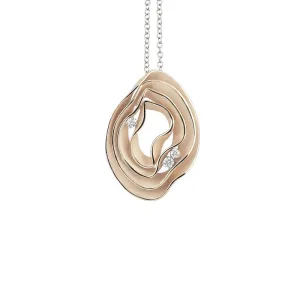 Annamaria Cammilli 18ct Natural Beige Gold & Diamond Dune Series Necklace
