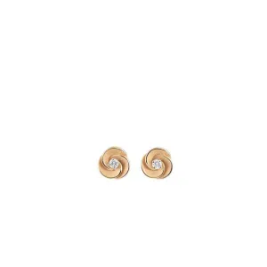 Annamaria Cammilli 18ct Orange Apricot Gold 0.12ct Diamond Desert Rose Series Earrings