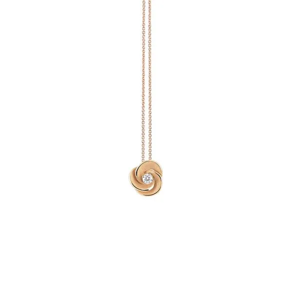Annamaria Cammilli 18ct Orange Apricot Gold & Diamond Desert Rose Series Necklace