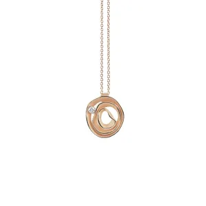 Annamaria Cammilli 18ct Orange Apricot Gold & Diamond Dune Series Necklace