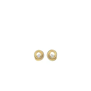 Annamaria Cammilli 18ct Yellow Sunrise Gold 0.16ct Diamond Dune Assolo Series Earrings