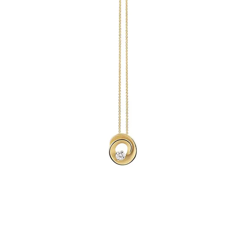 Annamaria Cammilli 18ct Yellow Sunrise Gold & Diamond Dune Assolo Series Necklace