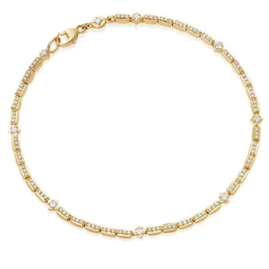 Astley Clarke Comet 14ct Yellow Gold 0.44ct Diamond Tennis Bracelet