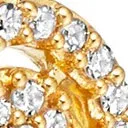 Astley Clarke Mini Interstellar 14ct Yellow Gold 0.12ct Diamond Stud Earrings