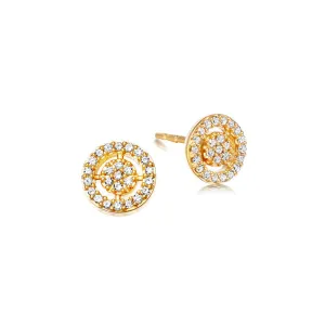 Astley Clarke Mini Interstellar 14ct Yellow Gold 0.12ct Diamond Stud Earrings