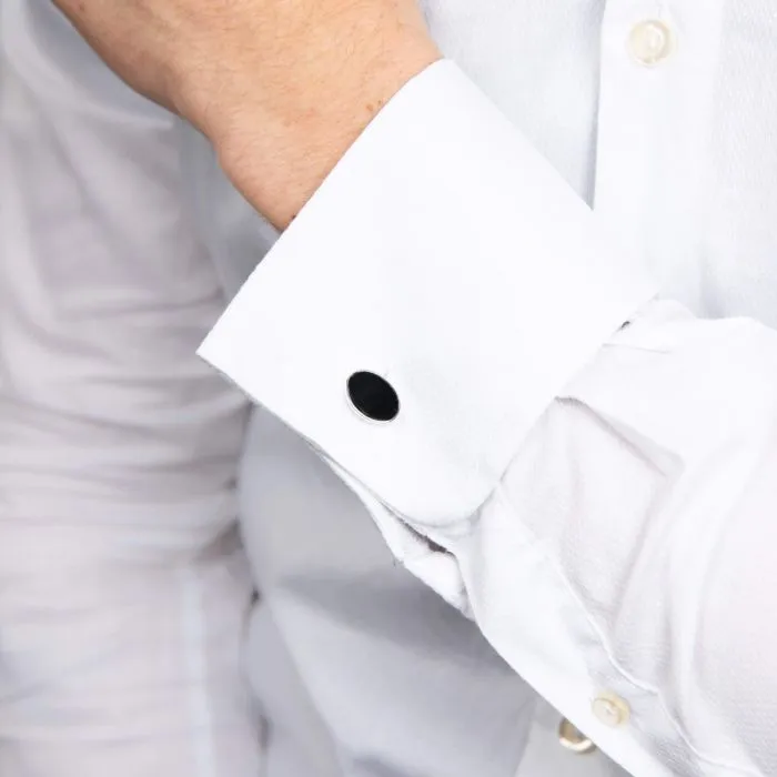 Beginnings Oval Onyx Cufflinks V540B