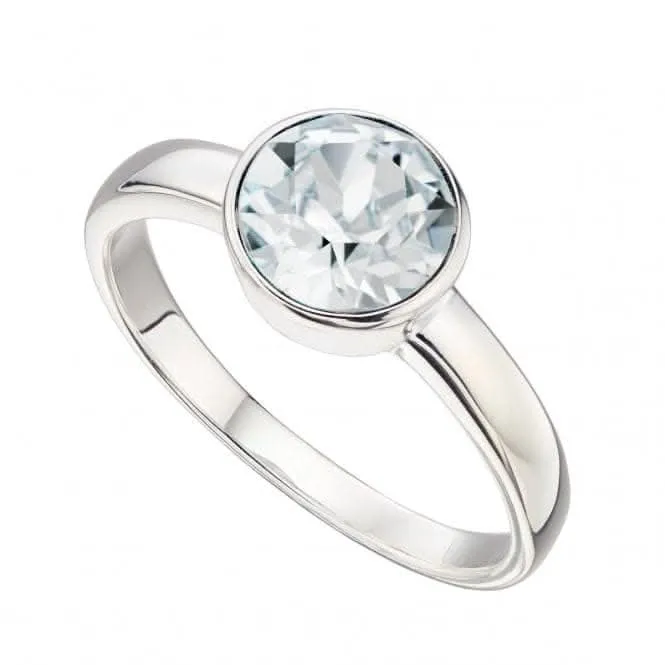 Beginnings  Sterling Silver  April Swarovski Birthstone Ring R3688