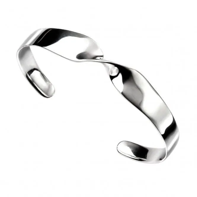 Beginnings Sterling Silver B4942 Single Twist Large Bangle