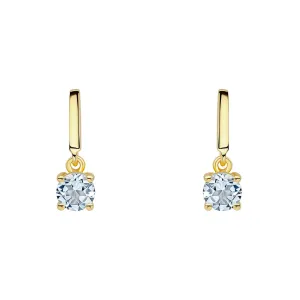Beginnings Sterling Silver Blue Topaz Blue Earrings E6488T