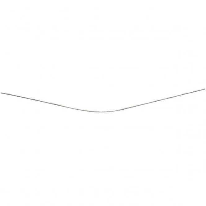 Beginnings Sterling Silver Box Chain With Extender With Rhodium Plate Chain N3815