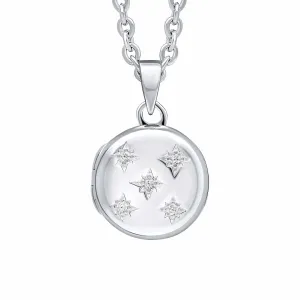 Beginnings Sterling Silver Cubic Zirconia White Pendant P5440C