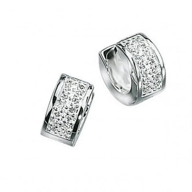 Beginnings Sterling Silver E2163C Clear Bling Earrings