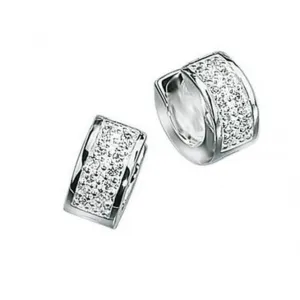 Beginnings Sterling Silver E2163C Clear Bling Earrings